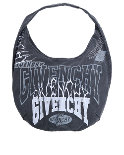 Large G-Cruise Embroidered Sling, Cotton, Grey, BK50ARK1NT, DB, 3*